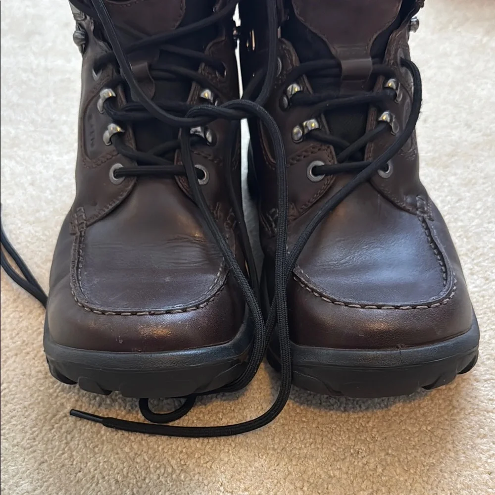 Keen Brown Leather Boots with Sturdy Design - Picture 9 of 10